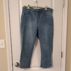Light Wash Tribal Jeans